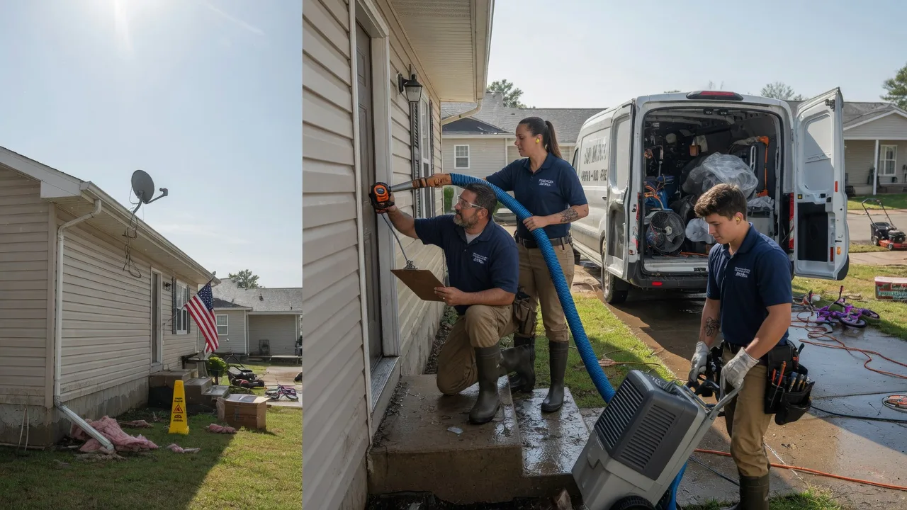 Ceiling Water Damage Restoration in Nashville, KS near me